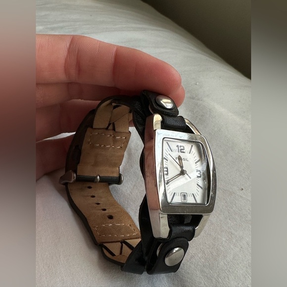 Fossil Braided Leather Watch - Picture 4 of 6